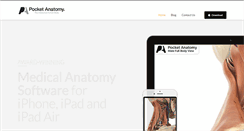 Desktop Screenshot of pocketanatomy.com