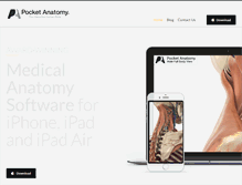 Tablet Screenshot of pocketanatomy.com